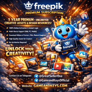 Freepik Premium 1-Year Subscription: Unlimited Downloads & AI Design Tools