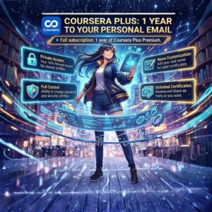 COURSERA PLUS: 1 year to your personal email