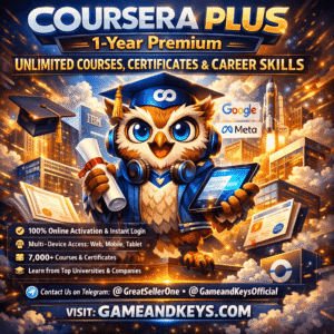 COURSERA PLUS: 1 year to your personal email